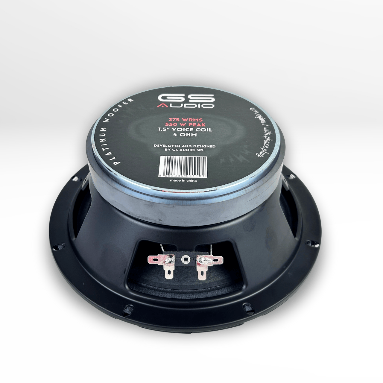 Woofer Platinum FLAT MK2 with Phase Plug 8"/200mm - Coil 38 - 275 WRMS - 4 Ohm