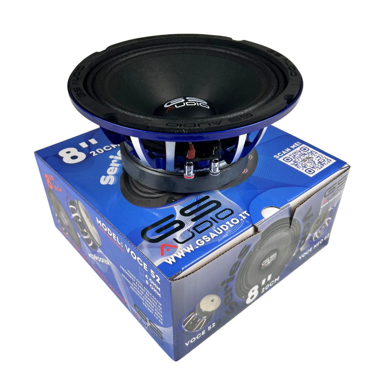 Gs Audio VOCE8 - 200mm woofer - 52 coil - 400Wrms - 4/8ohm