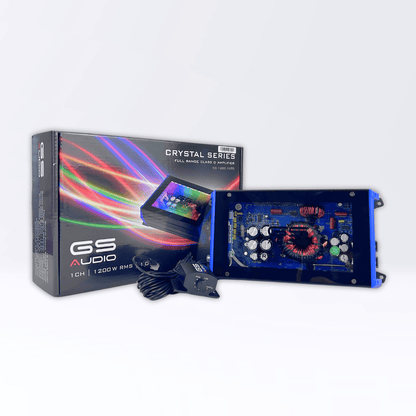 GS Audio Full-Range Amplifier 1*1200WRMS @1 Ohm - Crystal Series