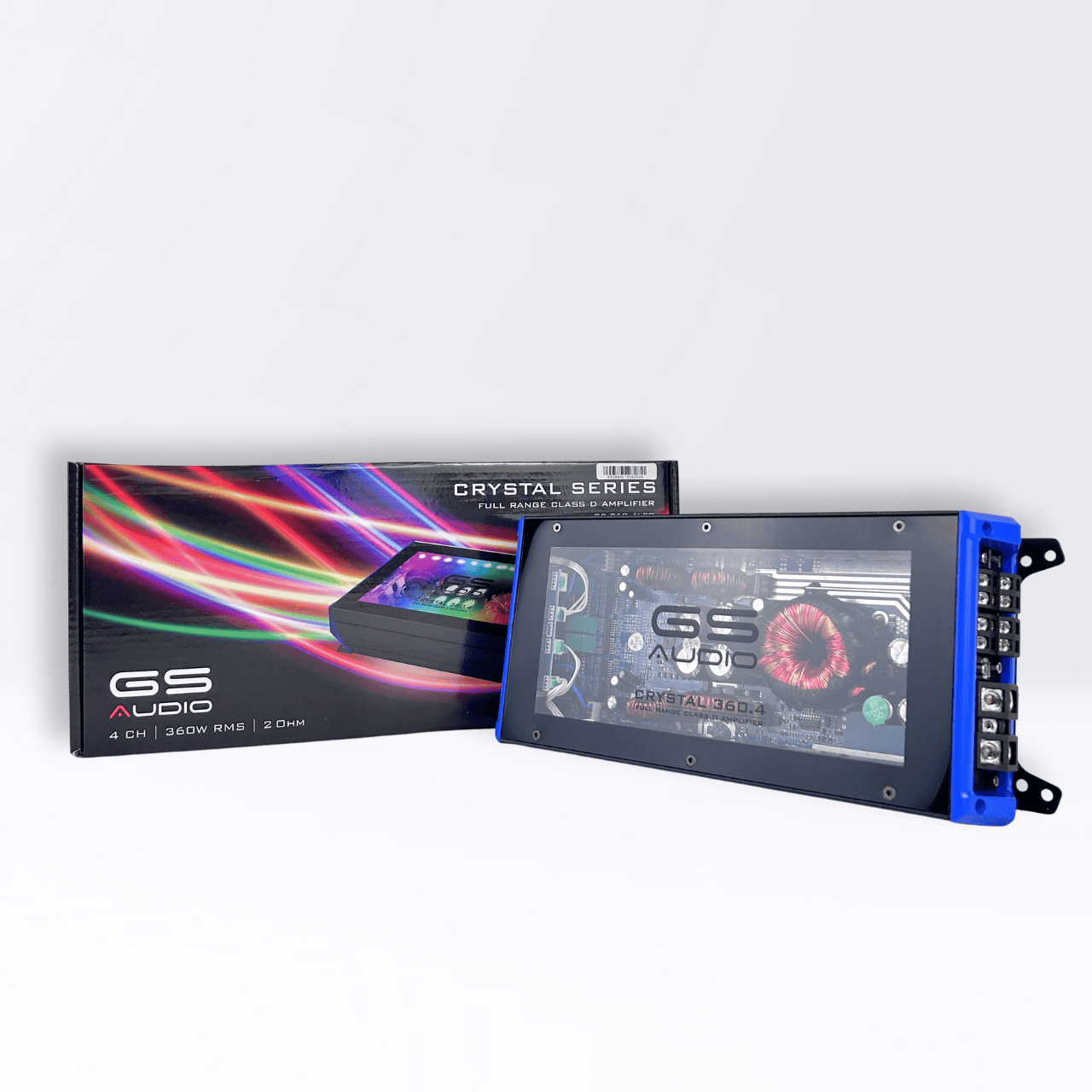 GS Audio Full-Range Amplifier 4*360WRMS @2 Ohm - Crystal Series