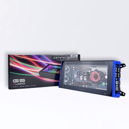 GS Audio Full-Range Amplifier 4*360WRMS @2 Ohm - Crystal Series