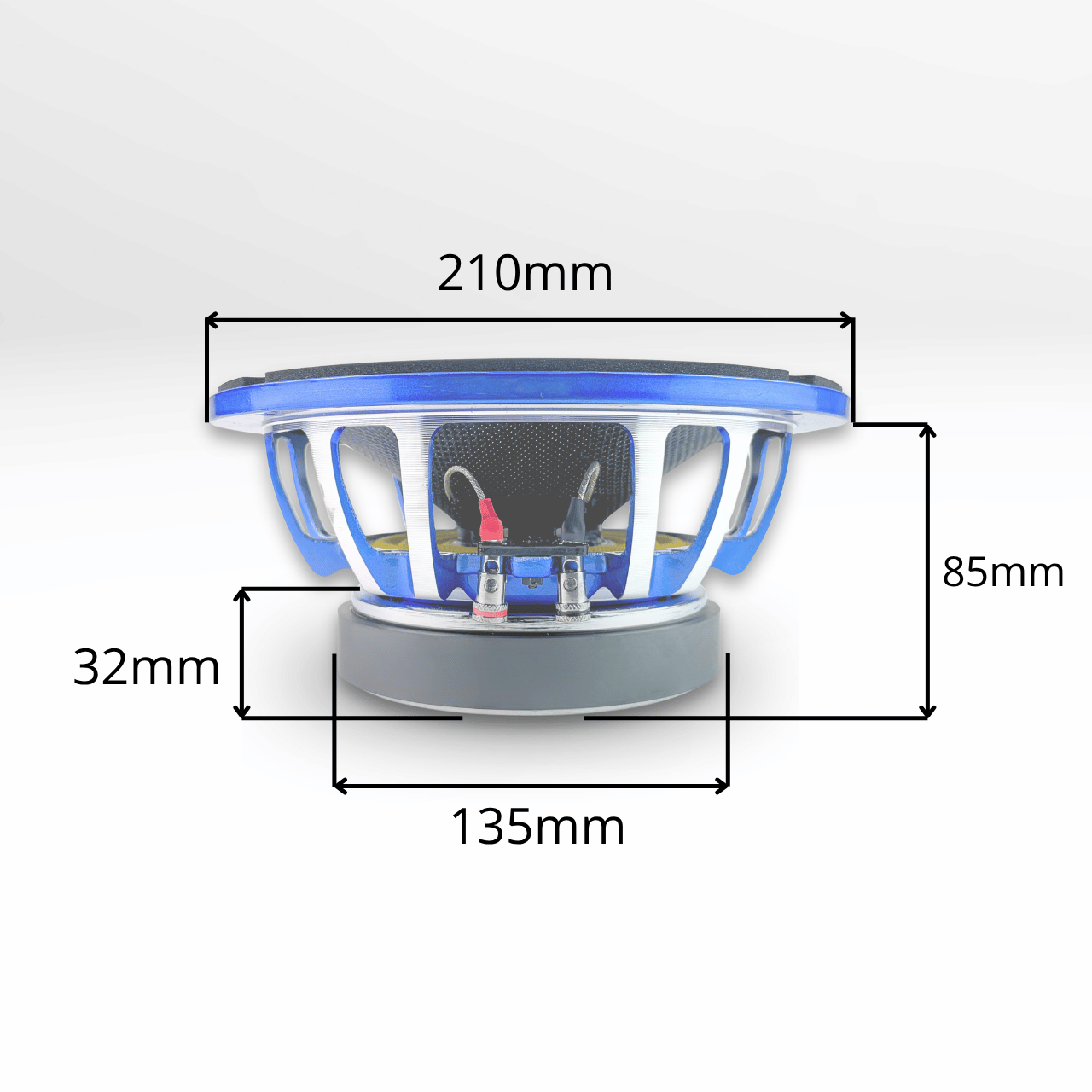 Gs Audio SQ8 - 200mm woofer - coil 52 - 175Wrms - 4/8ohm