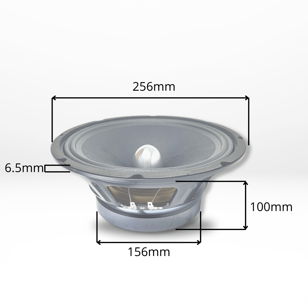 Woofer Platinum FLAT MK2 with Phase Plug 10"/250mm - Coil 50 - 300 WRMS - 4 Ohm