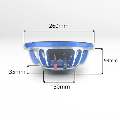 GS Audio VOCE10N76 MK2 - Woofer 10"/250mm | 700 WRMS - Bobina 76mm - 4/8 Ohm