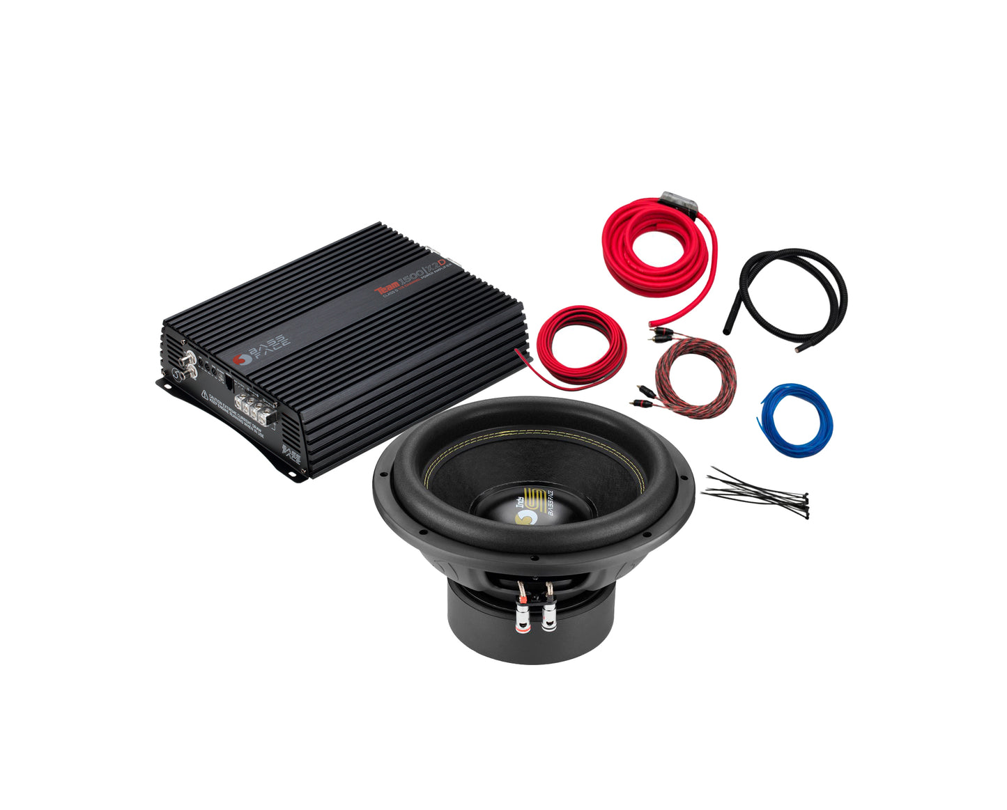 12'' Subwoofer ja Bassfacen 1.5kw vahvistin 25mm2 virtakitillä.