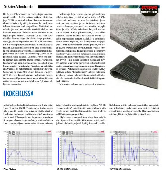 DrArtex VBB EV 7.0 monikerroksinen vaimennusmatto