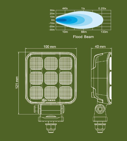 Lumina SQ9 Työvalo 40W (Saatavilla verkkokaupassa)