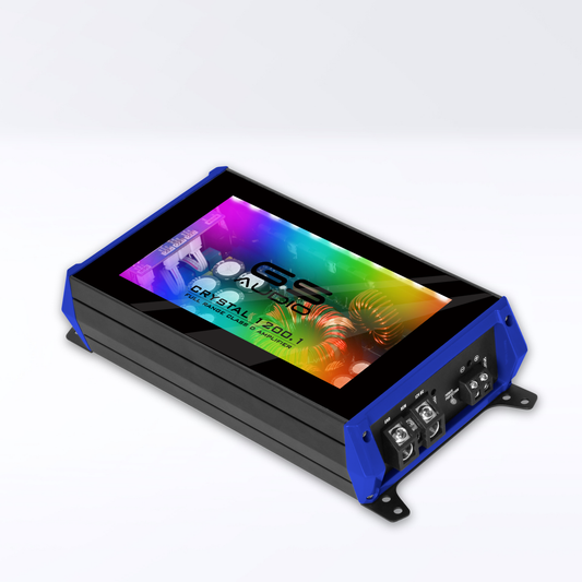 GS Audio Full-Range Amplifier 1*1200WRMS @1 Ohm - Crystal Series